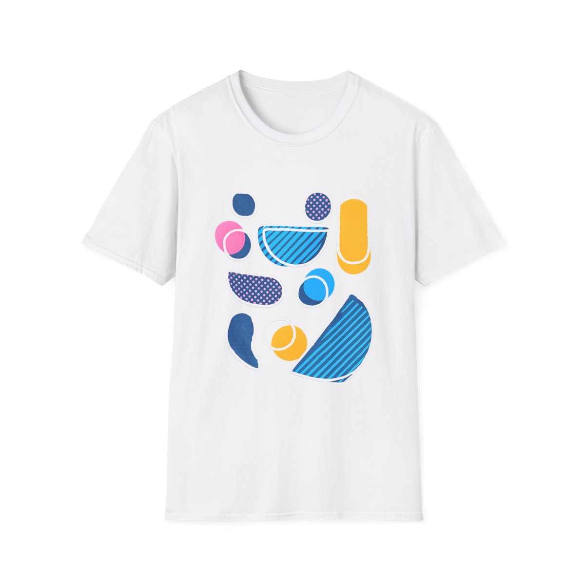Abstract Geometric Shapes T-Shirt | Colorful Modern Art Top | MKBHD — official MKBHD T-Shirts