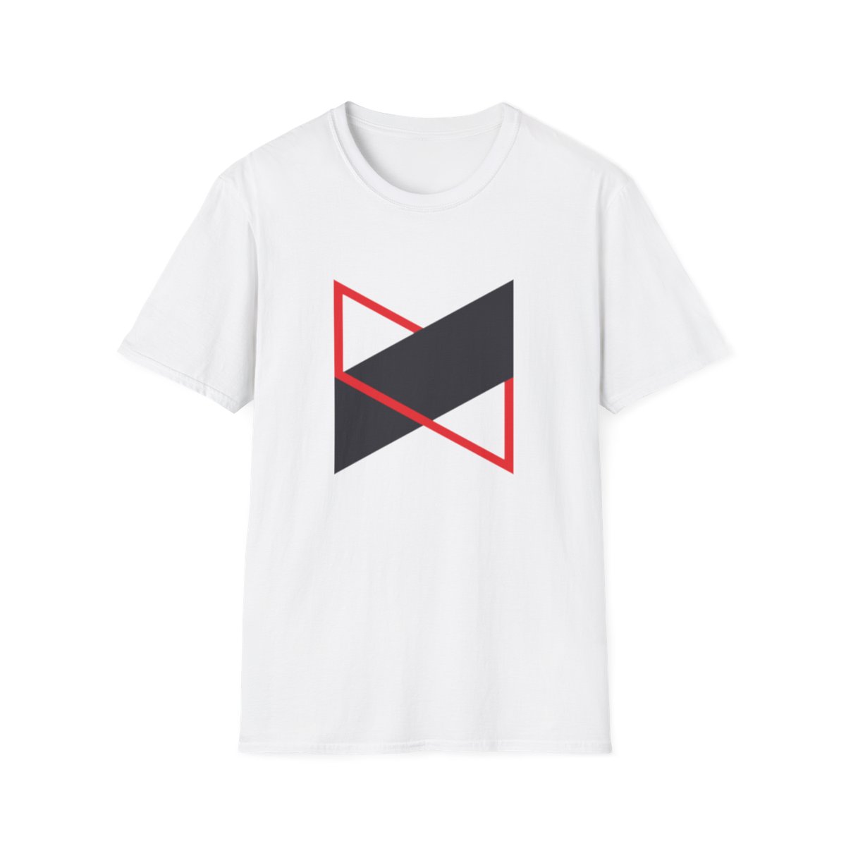 Geometric Red Triangle with Black Bar T-Shirt | Minimal Abstract Tee | MKBHD - MKBHD official T-Shirts merch